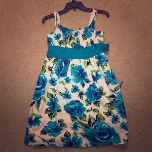 Blue rose dress